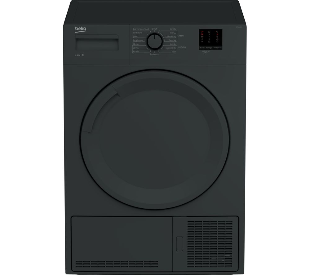 Beko Tumble Dryer DTBC8001A 8 kg Condenser - Black, Anthracite